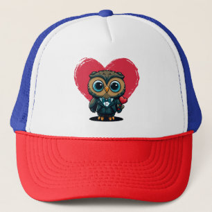 Casquette Saint Valentin Romance avec la salle Adorable Owl