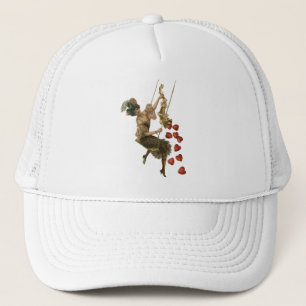 Casquette Saint-Valentin vintage, dame victorienne sur une a