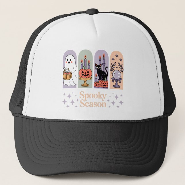 Casquette Saison Éffrayante Motif Halloween (Devant)
