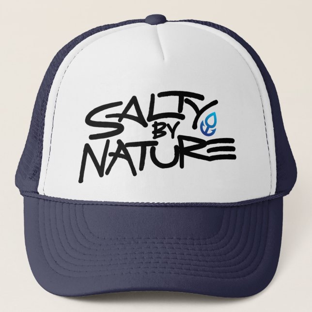 Casquette salé de camionneur : Bleu (Devant)