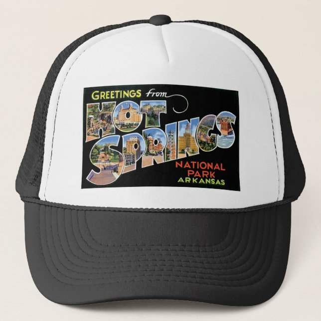 Casquette Salutations de Hot Springs, Arkansas (Devant)