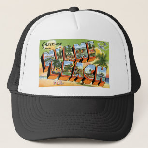 Casquette Salutations de Miami Beach, la Floride !