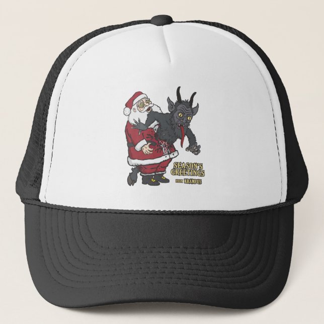 Casquette Salutations de vacances de Krampus (et de Père (Devant)