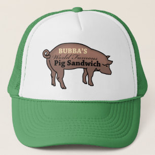 Casquette Sandwich de renommée mondiale au porc de Bubba