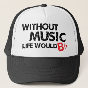 Casquette Sans vie de musique B (soyez) plat