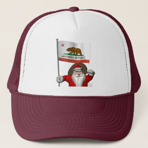 Casquette Santa Claus Avec L'Enseigne De Californie