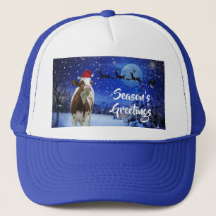 Casquette Santa Cow Season’s Greetings