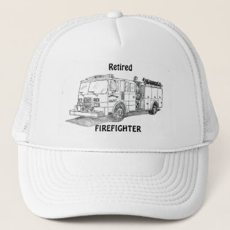 Casquette Sapeur-pompier retraité avec le moteur