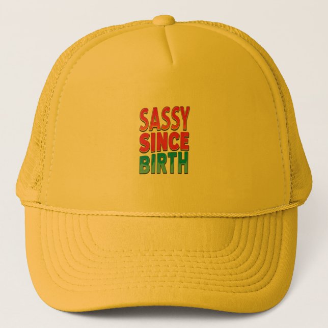 Casquette Sassy depuis la naissance (Devant)