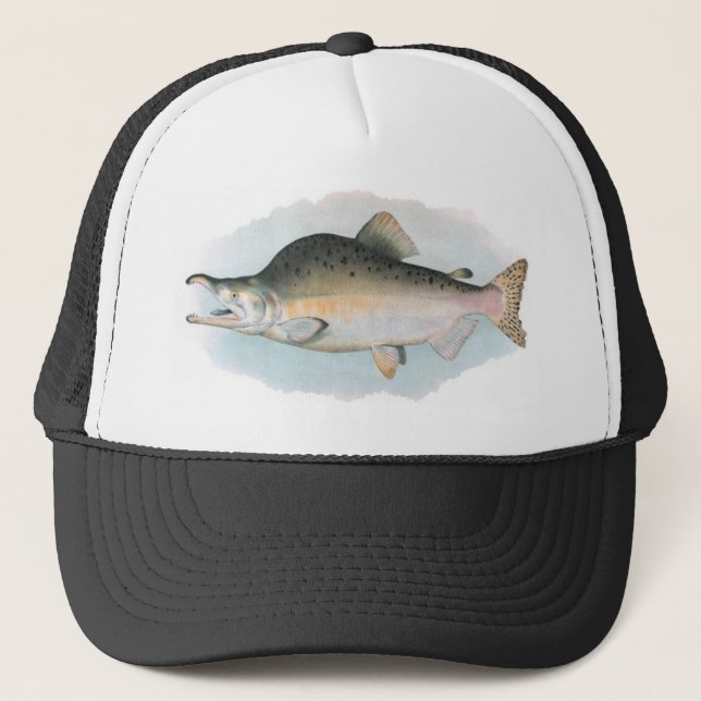 Casquette saumoné de pêche de bosse (Devant)