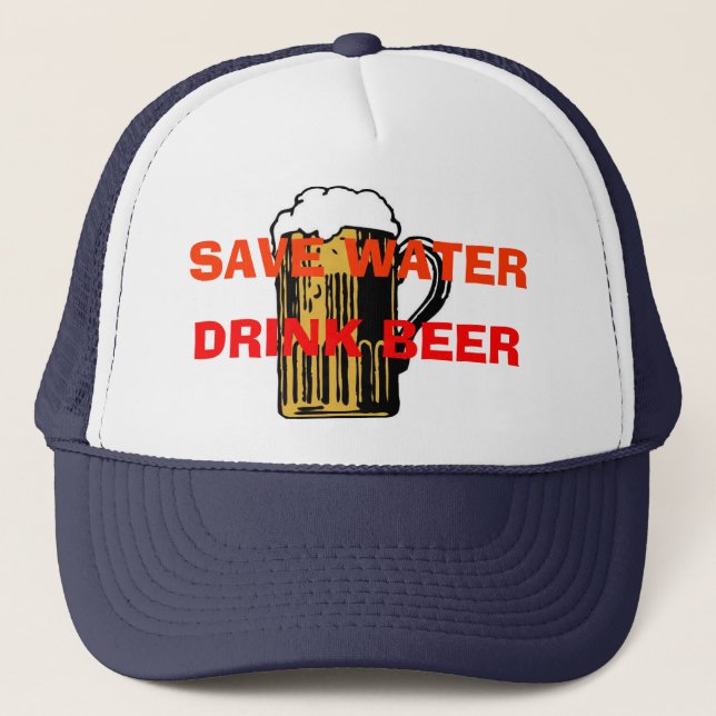 CASQUETTE SAUVEZ LA BIÈRE DE BOISSONS DE L'EAU (Devant)