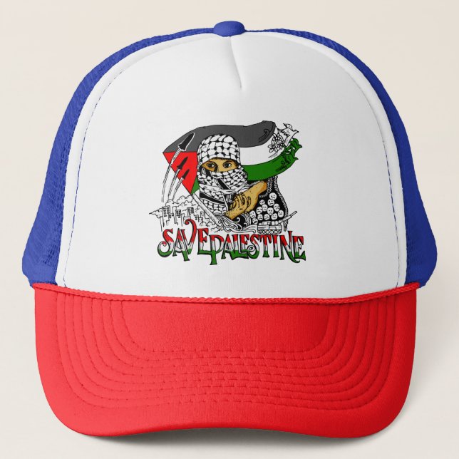 Casquette Sauvez la Palestine (Devant)