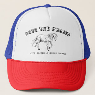 Casquette Sauvez les chevaux avec une chemise TJHH