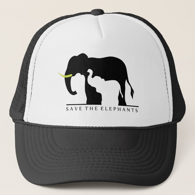 Casquette Sauvez les éléphants (Devant)