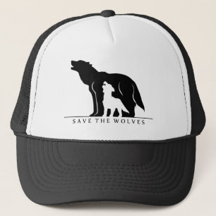 Casquette Sauvez les loups (ver blanc).