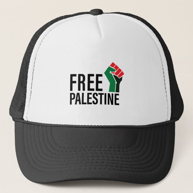 Casquette Sauvez l'humanité, Libérez la Palestine, (Devant)