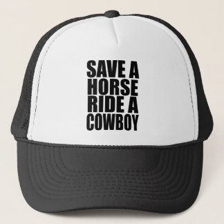 CASQUETTE SAUVEZ UN TOUR DE CHEVAL UN COWBOY