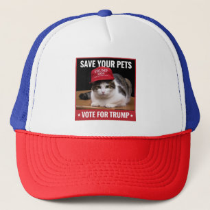 Casquette Sauvez Vos Animaux Votez Trump Élection US Citatio