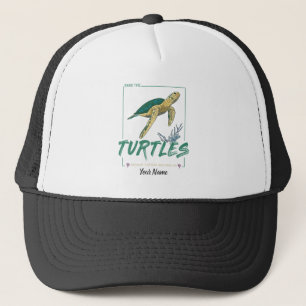 Casquette Save the Turtles for girl who just loves tortoise