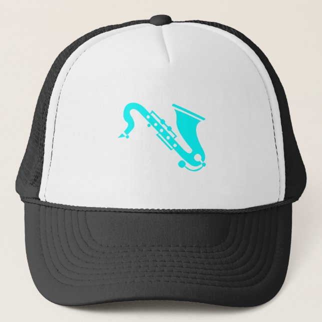 Casquette Saxophone - Cyan (Devant)