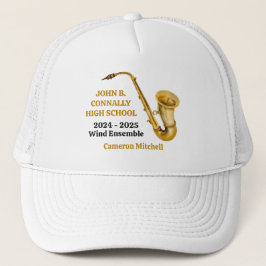 Casquette Saxophone High School Band Gold Personnalisé