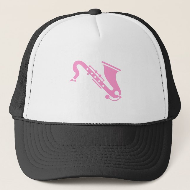 Casquette Saxophone - rose (Devant)