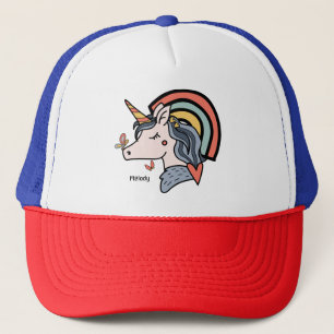 Casquette Scandinavian Unicorn Butterfly Custom Name     