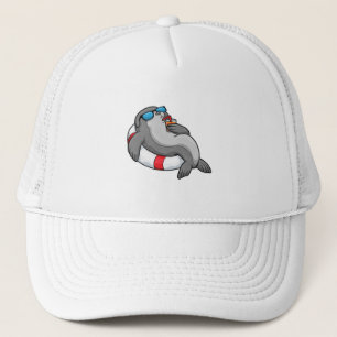 Casquette Sceau avec anneau de natation et boisson