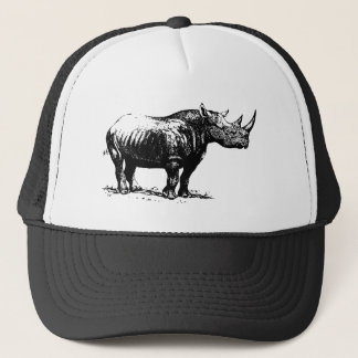 Casquette Schéma vintage noir rhinocéros