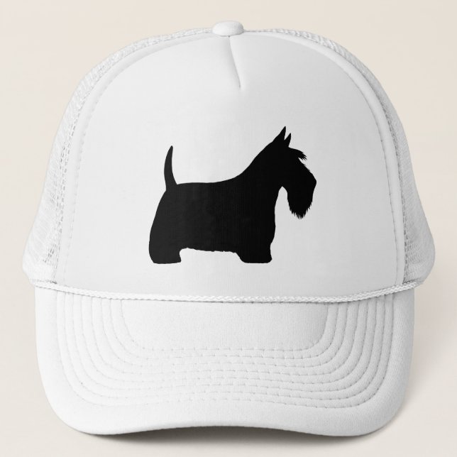 Casquette Scottish terrier silhouette (Devant)