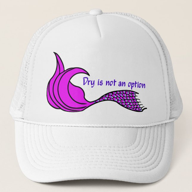 Casquette Sec N'Est Pas Une Option Clair Pink Mermaid Tail (Devant)