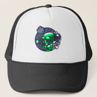 Casquette Selfie Alien Snap pour un professeur d'astronomie 
