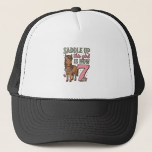 Casquette Sellez Cette Fille A Maintenant 7 Ans T-shirt Anni