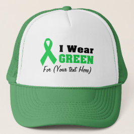 Casquette Sensibilisation au ruban vert personnalisé