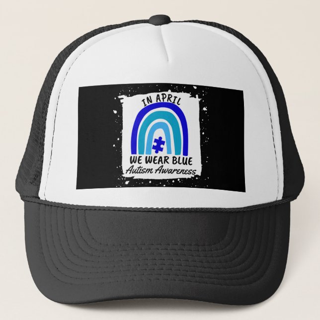 Casquette Sensibilisation sur l'autisme En Avril Nous Porton (Devant)