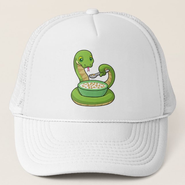 Casquette Serpent à manger avec Muesli (Devant)