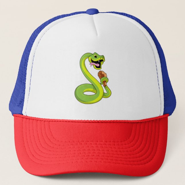 Casquette Serpent au poulet (Devant)