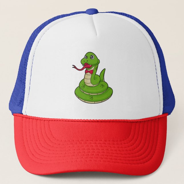 Casquette Serpent avec cravate de cabot (Devant)
