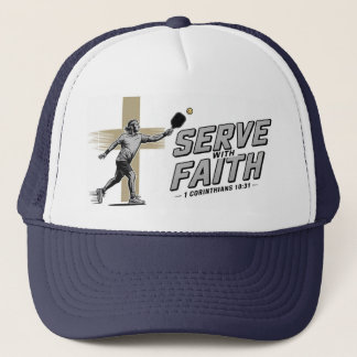 Casquette Serve With Faith Christian Pickleball Trucker Hat