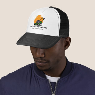 Casquette Service de tonte de pelouse Orange Green