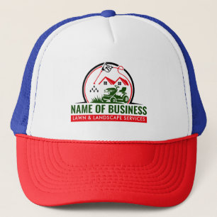 Casquette Services d'aménagement paysager Rouge Vert Tondeus