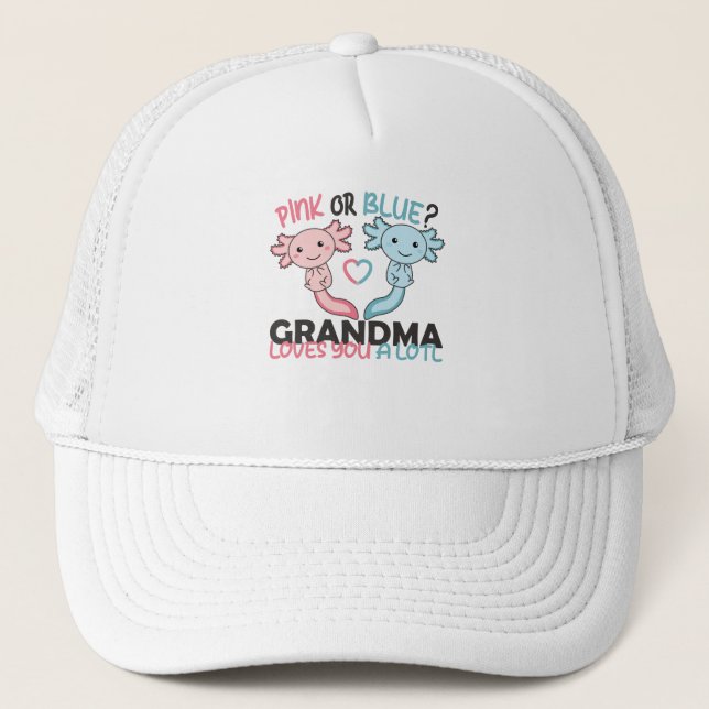 Casquette sexe révéler rose ou bleu grand-mère vous aime lot (Devant)