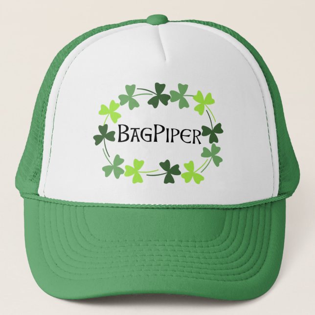 Casquette Shamrock Bagpiper Oval (Devant)