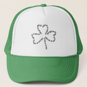 Casquette Shamrock de texte de cello