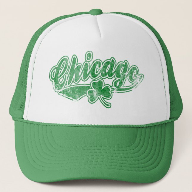 Casquette Shamrock d'Irlandais de Chicago (Devant)