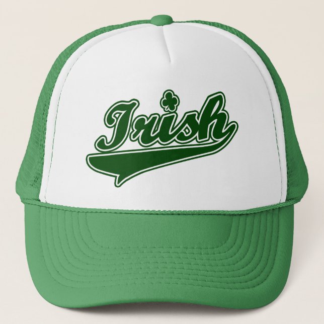 Casquette Shamrock irlandais vert (Devant)