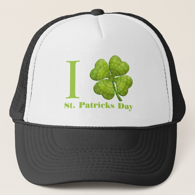 Casquette Shamrock vert 4 feuilles (Devant)