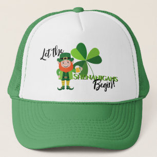 Casquette Shenanigans Leprechaun Shamrock Saint Patrick