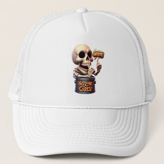 Casquette SHHH... Personne Ne Se Soucie De Skeleton Barrel G (Devant)