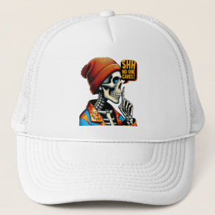 Casquette SHHH... Personne Ne Se Soucie Du Squelette Message